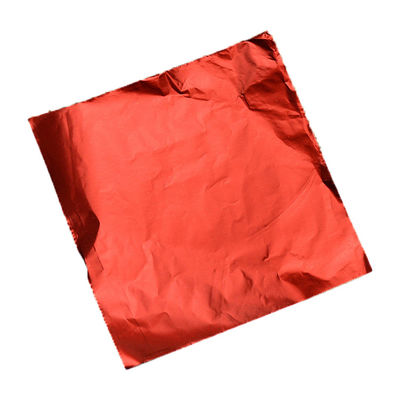 1235 8011 7075 Folia aluminiowa Jumbo Roll Kolor Zawijanie czekolady Czerwony papier woskowany z nadrukiem spożywczym