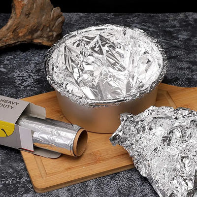 Silberne Aluminium-Rollenfolie in Lebensmittelqualität, maßgeschneidert, geruchlos, für die Gastronomie